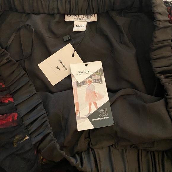 Society Black and Red Bubble Skirt for Cocktail - Picture 3 of 4